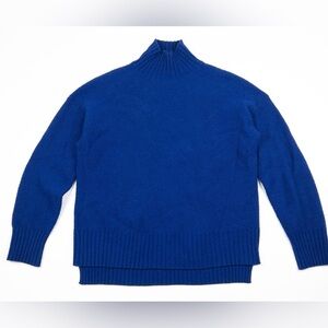 EVERLANE Blue Turtleneck Sweater cashmere